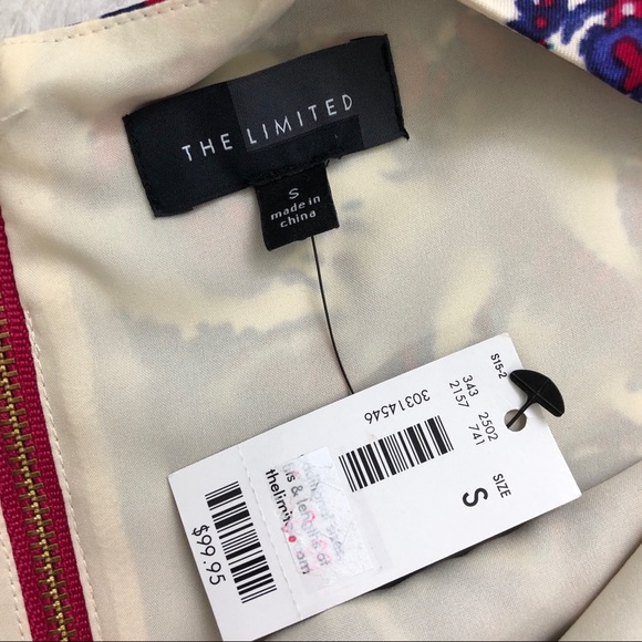 NWT The Limited Floral Paisley Watercolor Dress S - Picture 5 of 6